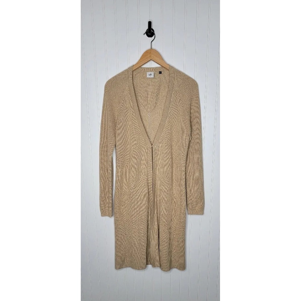 Cabi Knit Cardigan Long Open Front Sweater Duster Women's Size Small